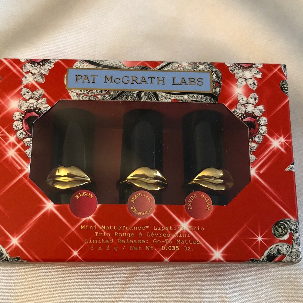 Pat McGrath Labs Mini Matte Trance Lipstick Trio Elson Fever Dream NIB